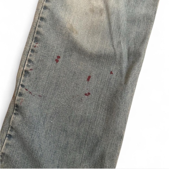 💚 Vintage Levi’s 569 Loose Straight Blue Distressed Jeans (W30 L30) (22) - Picture 5 of 12